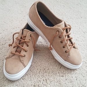 Sperry Tan Suede Sneakers